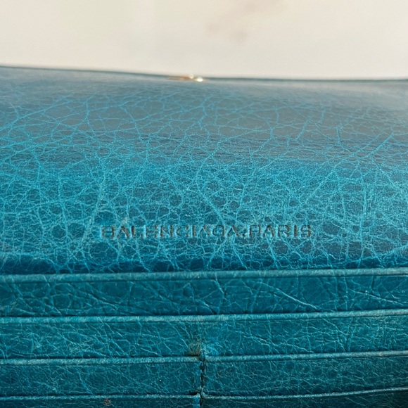 Balenciaga Continental Lambskin Leather Wallet - Picture 11 of 15